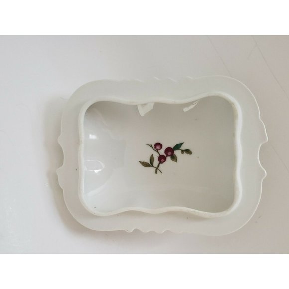 France Hand-Painted Porcelain Trinket Box Bird Design Gold Trim VTG - Picture 4 of 5